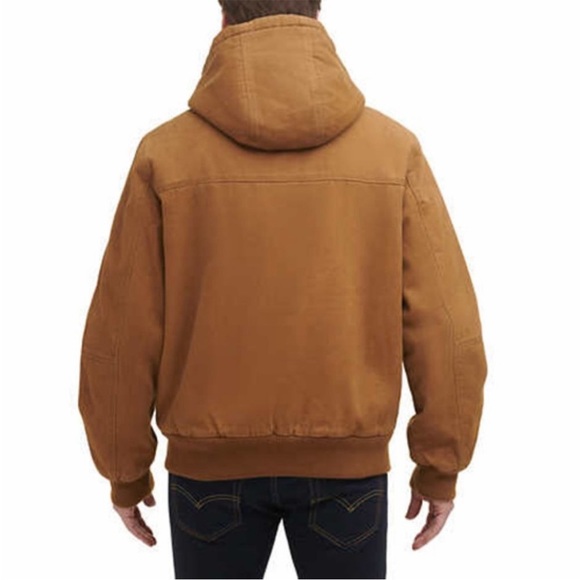 GH Bass Men’s Hooded Workwear Coat Brown Barn Chore Western Jacket XL - Picture 4 of 16